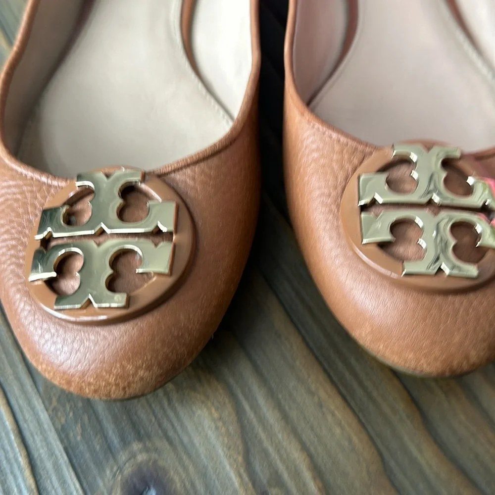Tory Burch Claire Ballet Flat Sz 8 - Picture 3 of 5